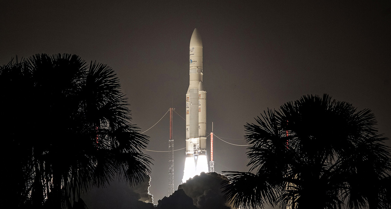 Ariane 5 Démontre À Nouveau Sa Flexibilité  en Lançant Quatre Satellites Galileo À La Fois