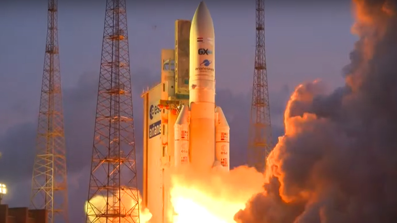 La fusée Ariane réussit son 250e lancement, et célèbre son 40e  anniversaire