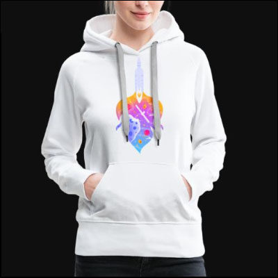 ARIANE 5 & Rosetta mission by Marion Blanc – Women’s Premium Hoodie