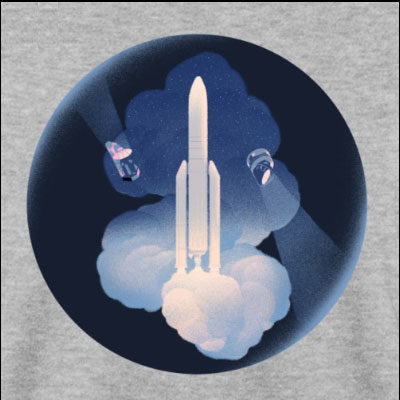 ARIANE 5 and Herschel & Planck mission by Sébastien Plassard – Unisex Sweatshirt