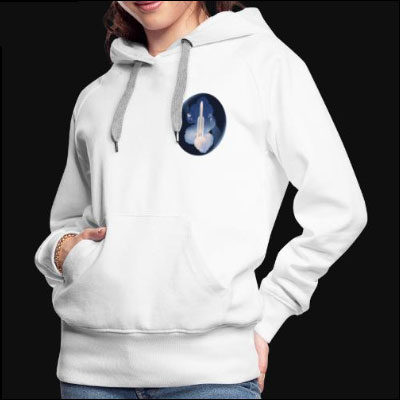 ARIANE 5 and Herschel & Planck mission by Sébastien Plassard – Women’s Premium Hoodie