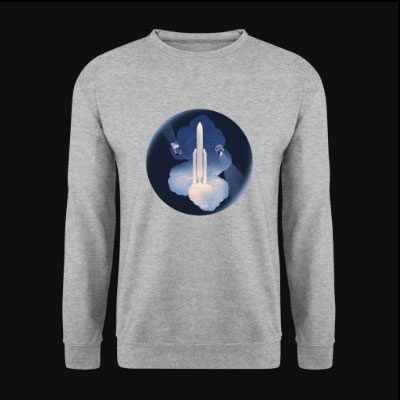 ARIANE 5 and Herschel & Planck mission by Sébastien Plassard – Unisex Sweatshirt