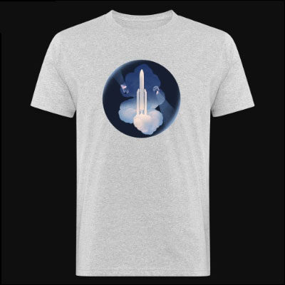 ARIANE 5 and Herschel & Planck mission by Sébastien Plassard – Men’s Organic T-Shirt